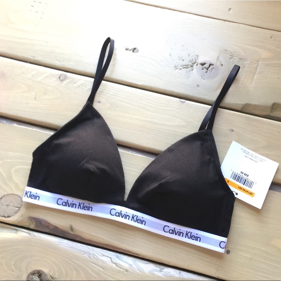 calvin klein lightly lined triangle bralette